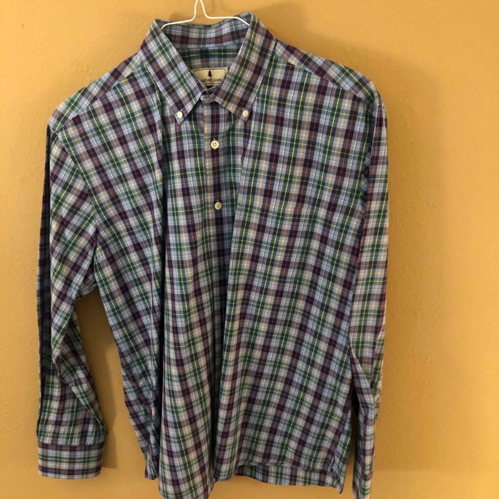 Southern Pines Men's Long Sleeve Button-up Shirt